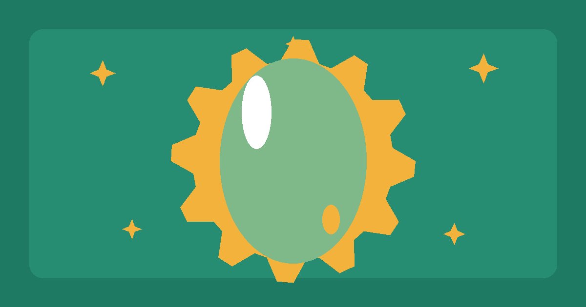 A green egg with a gold gear — breeding base-work Pals in Palworld